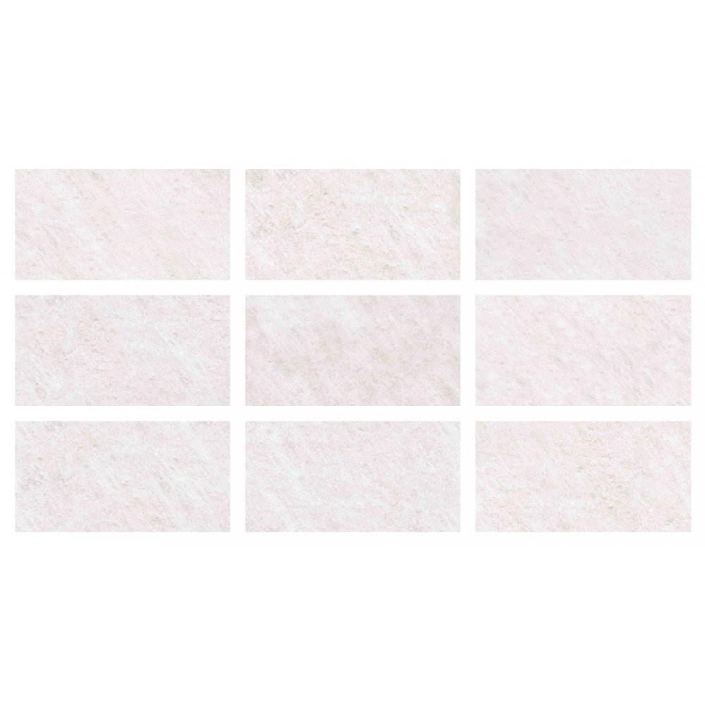 33x66cm Natural Seri Snow White Mix 9 face Porselen Karo