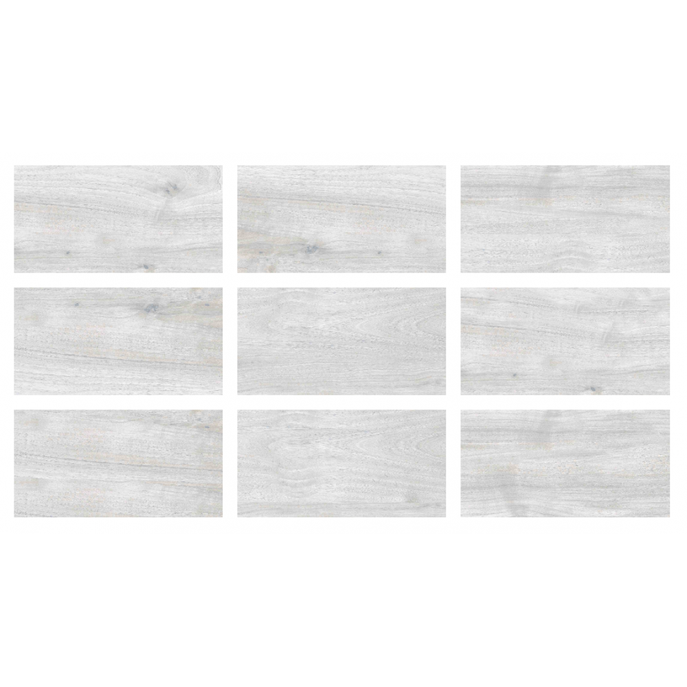 33x66cm Natural Seri Teak Smoke Mix 9 face Porselen Karo