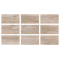 33x66cm Natural Seri Teak Taupe Mix 9 face Porselen Karo