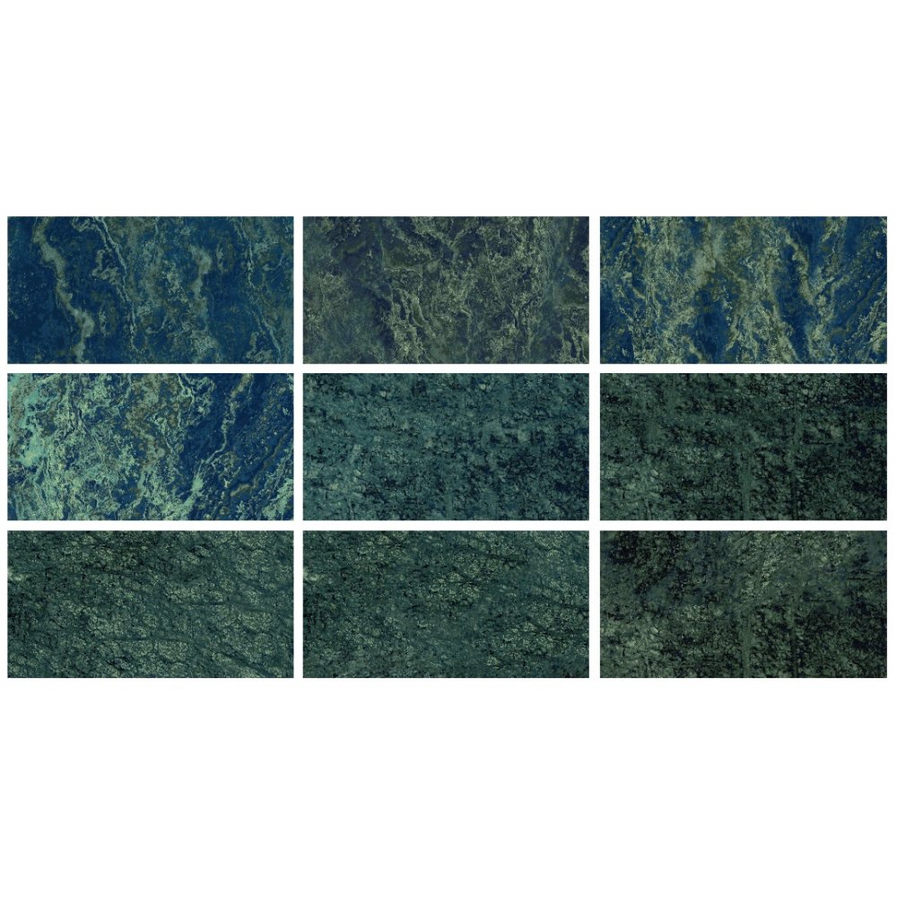 33x66cm Natural Seri Verde Guatemala Mix 9 Face Porselen Karo