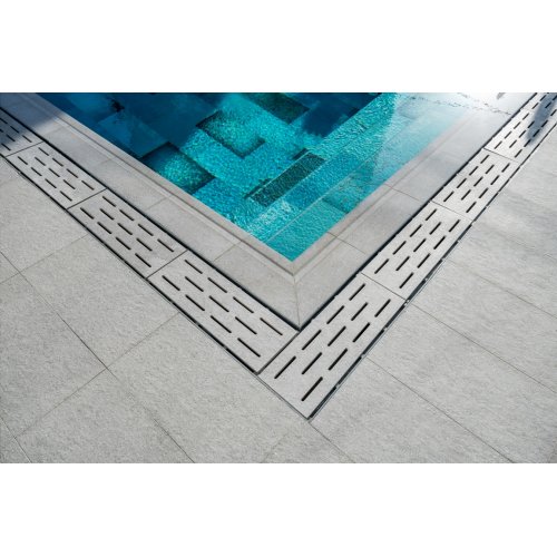 33x66cm Natural Seri Pool Garden Cement Gri Porselen Karo