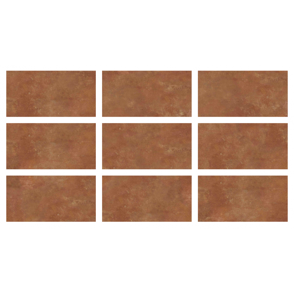 33x66cm Natural Seri Pool Garden Cotto Mix 18 face Porselen Karo