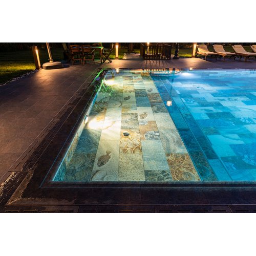 33x66cm Natural Seri Fosil Mix face Porselen Karo