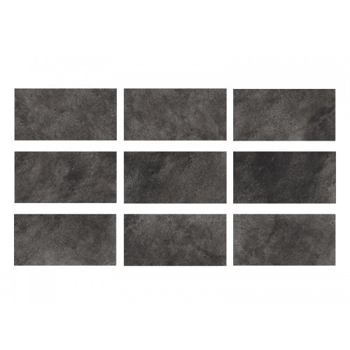 33x66cm Natural Seri Pool Garden Antracite Mix 9 face Porselen Karo