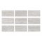 33x66cm Natural Seri Silver Traverten Mix 9 face Porselen Karo
