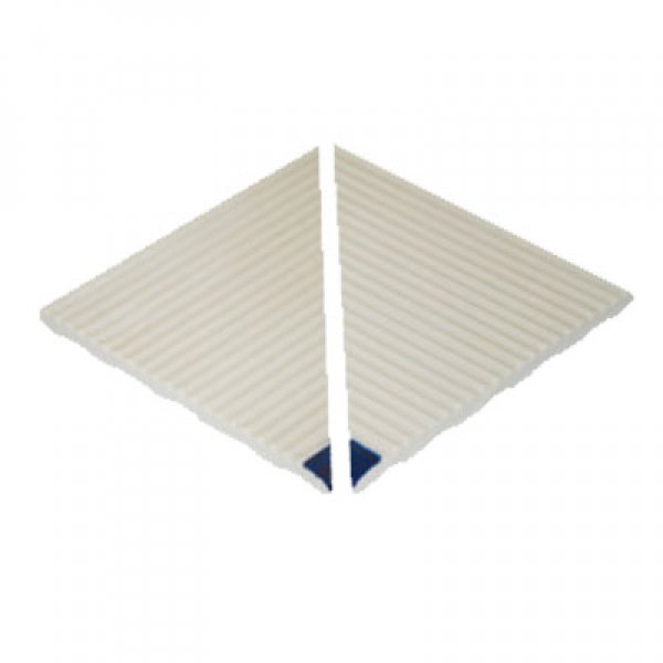 Havuz Kaymaz Çizgili Merdiven İç Köşe Kobalt 12x12cm