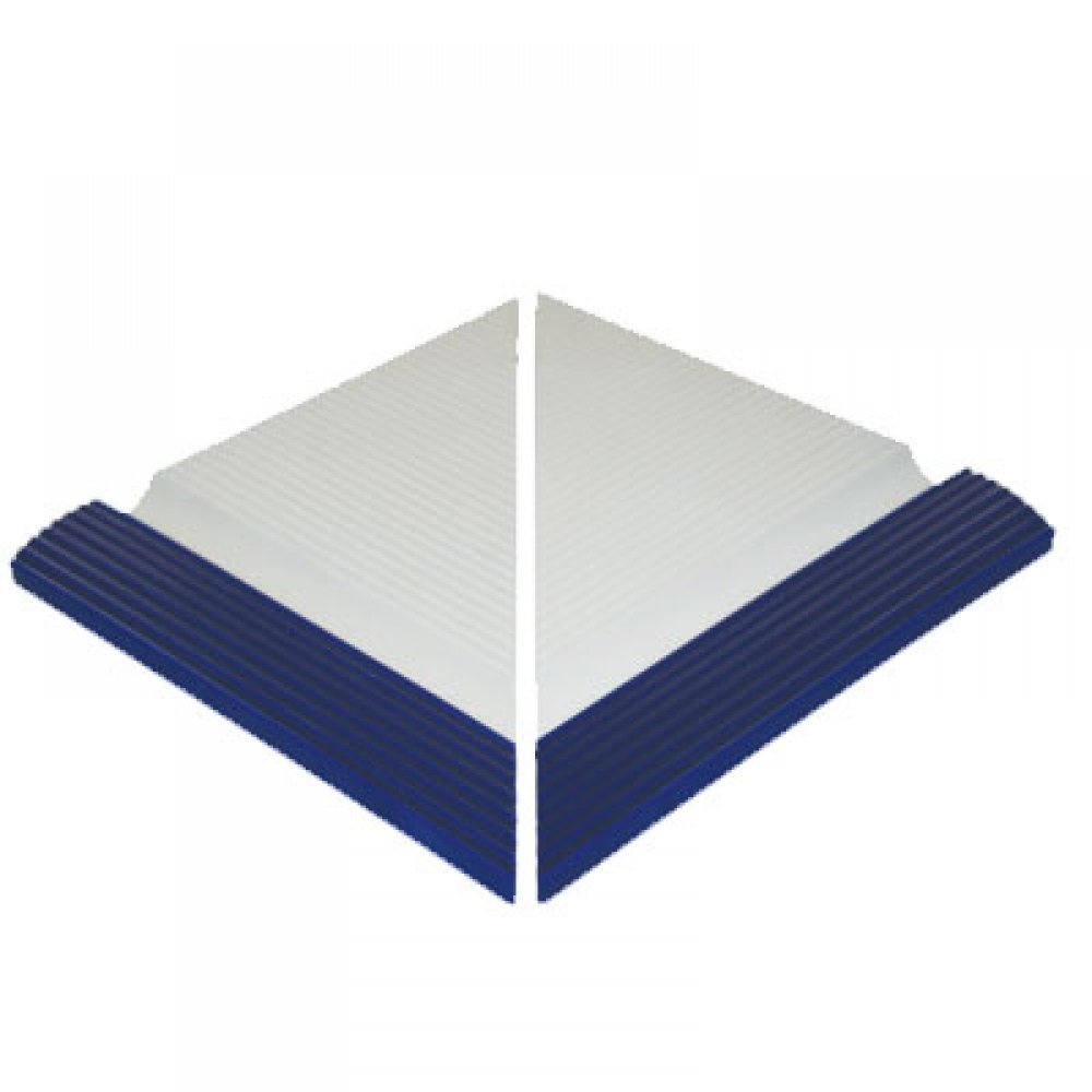 Havuz Tutamak Çizgili 25x25cm Kobalt Dış Köşe