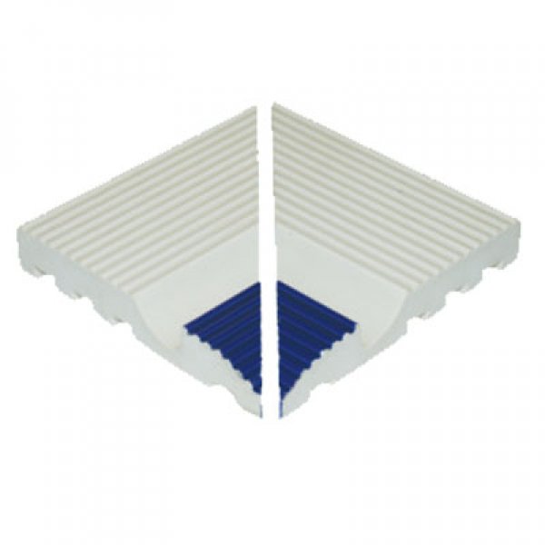 Havuz Tutamak Çizgili 12x12cm İç Köşe Kobalt